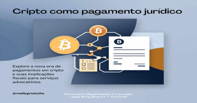 Cripto recebida como pagamento por serviços advocatícios: como declarar e emitir nota fiscal